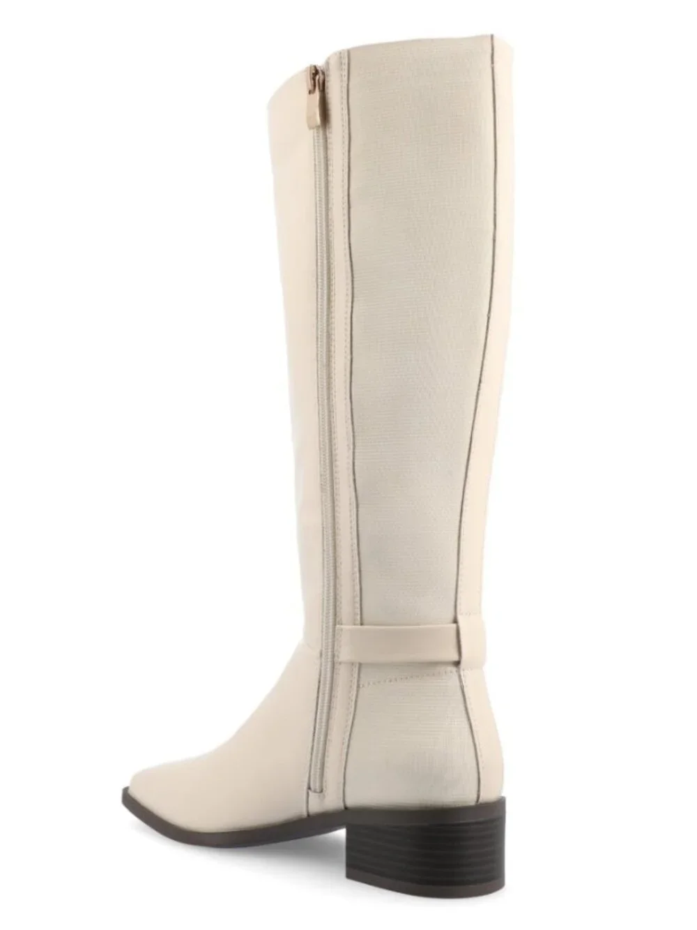 Journee Collection Londyn Wide Width Wide Calf Knee High Boots Beige 6.5 NWT